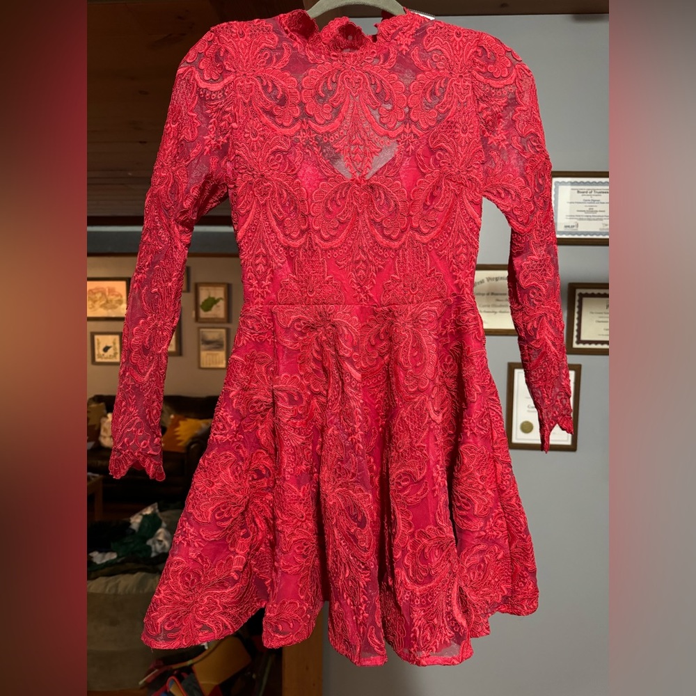 Red Lace Saylor Dress